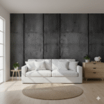 Tamni panelni industrijski beton tapeta